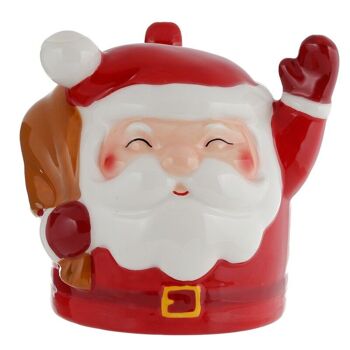 Tasse de Noël en céramique à l'envers en forme de Père Noël 2