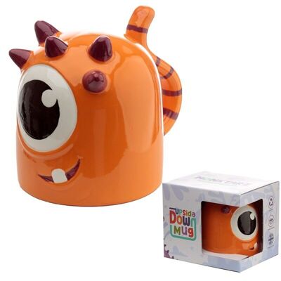 Monstarz Monster Orange Upside Down Ceramic Shaped Mug