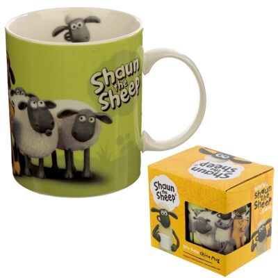 Tasse en porcelaine Shaun le mouton - Vert