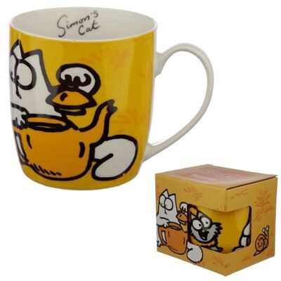 Taza de porcelana Orange Simon's Cat