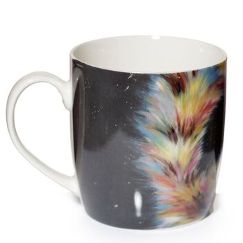 Tasse en porcelaine chat arc-en-ciel Kim Haskins 4