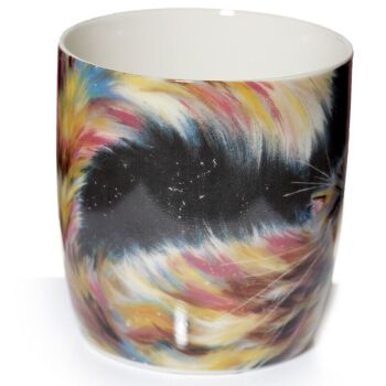 Tasse en porcelaine chat arc-en-ciel Kim Haskins 8