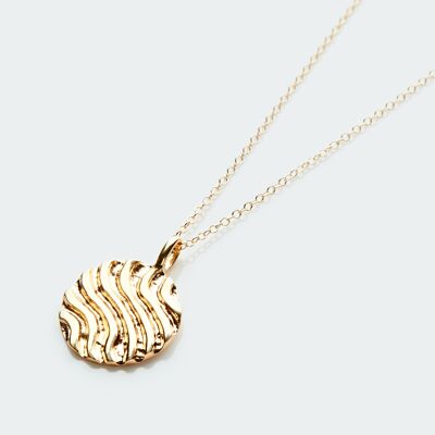 Dunes pendant necklace gold