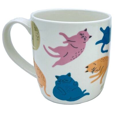 Taza de Porcelana Vida de Gato