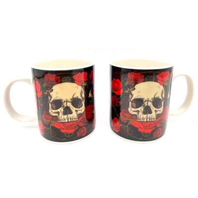 Skulls & Roses Porcelain Mug