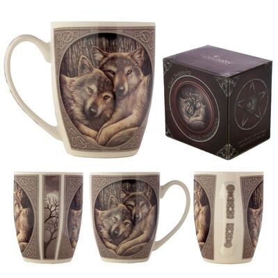 Taza de porcelana Loyal Companions Wolf de Lisa Parker