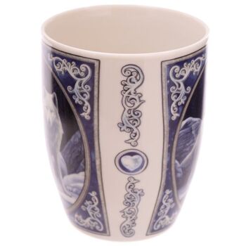 Tasse en porcelaine Loup guerrier d'hiver Lisa Parker 3