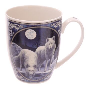 Tasse en porcelaine Loup guerrier d'hiver Lisa Parker 4