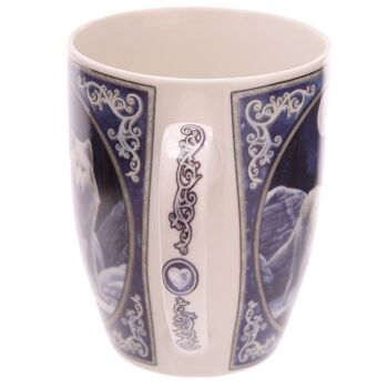 Tasse en porcelaine Loup guerrier d'hiver Lisa Parker 5