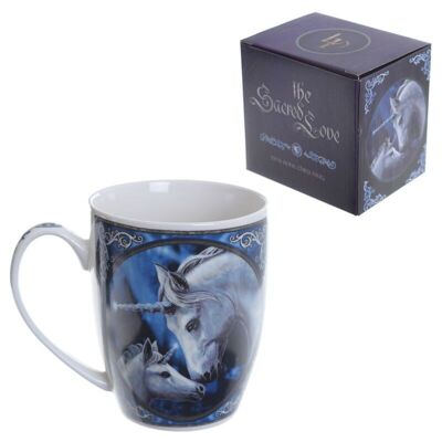 Tasse en porcelaine Licorne d'amour sacré Lisa Parker