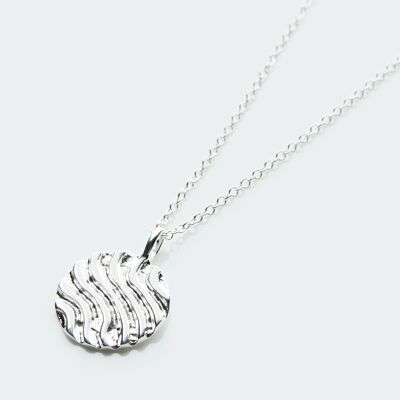 Dunes pendant necklace silver