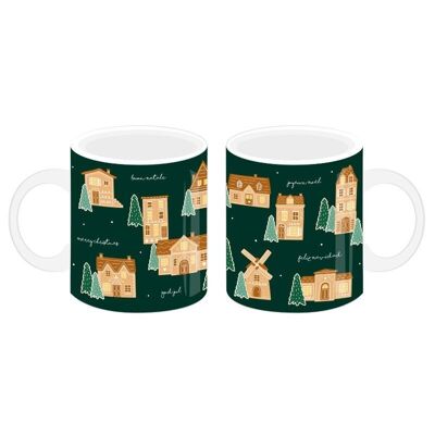 Gingerbread Lane Christmas Porcelain Mug