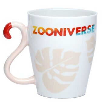 Tasse à poignée en forme de queue en céramique Lion Zooniverse 3