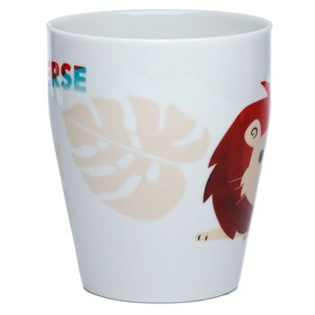 Tasse à poignée en forme de queue en céramique Lion Zooniverse 9