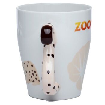Tasse à poignée en forme de queue en céramique Cheetah Zooniverse 2