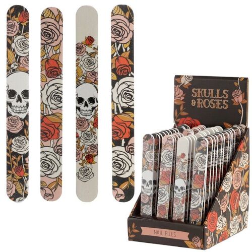 Skulls and Roses Nail File