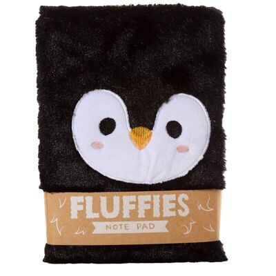 Adoramals Pinguin Fluffies Plüsch A5-gefüttertes Notizbuch