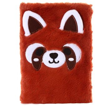 Adoramals Carnet ligné A5 Peluche Peluche Panda Rouge 2