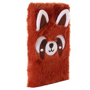 Adoramals Carnet ligné A5 Peluche Peluche Panda Rouge 3