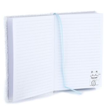 Maneki Neko Lucky Cat Fleece A5 Bloc-notes et trousse à crayons 5