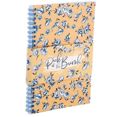 Peony Pick of the Bunch - Cuaderno con forro A5, encuadernado en espiral