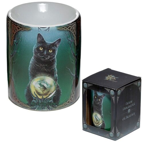 Lisa Parker Ceramic Rise of the Witches Cat Oil Burner