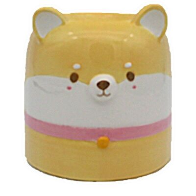 Quemador de aceite de cerámica con forma de perro Shiba Inu