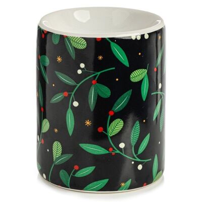 Mistletoe & Winter Christmas Bedruckter Keramik-Ölbrenner