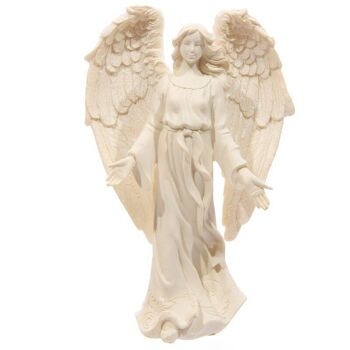 Figurine Ange Debout Crème 17cm 3