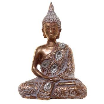 Bouddha Thaï Or et Blanc - Méditation 2