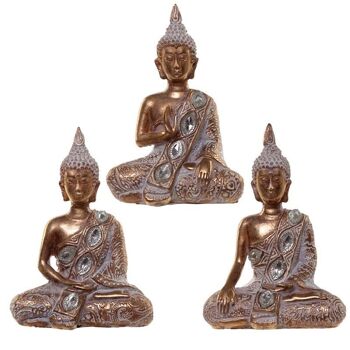 Bouddha Thaï Or et Blanc - Méditation 6