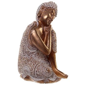 Bouddha Thaï Or et Blanc - Contemplation 3