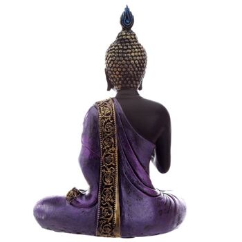 Lotus bouddha thaï noir et violet 3