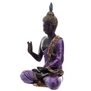 Lotus bouddha thaï noir et violet 4