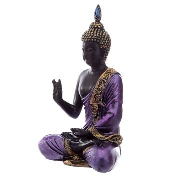 Lotus bouddha thaï noir et violet 8