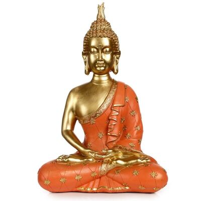 Buda tailandés dorado y naranja - Iluminación