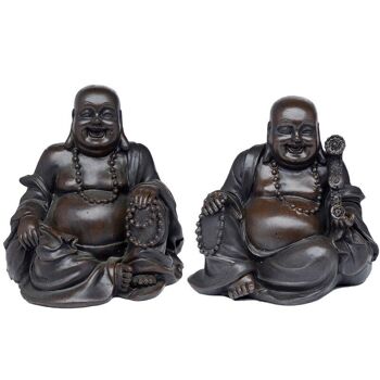 Peace of the East Effet Bois Brossé Lucky Buddha 1