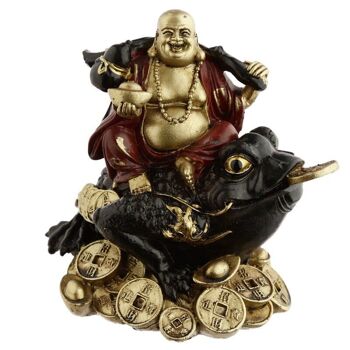 Bouddha sur le crapaud de la richesse 1