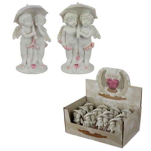 Peace of Heaven Walking in the Rain Cherub Figurine