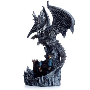 Dark Legends Wings of Magic Silver Castle Guardian Dragon 7