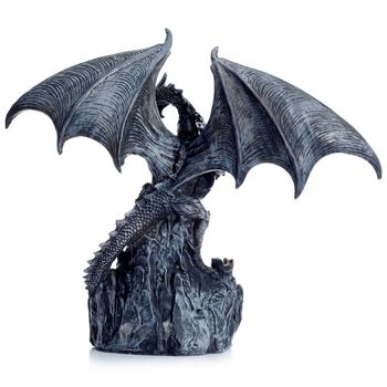 Dark Legends Wings of Magic Silver Castle Guardian Dragon 8