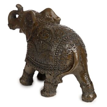 Peace of the East Figurine d'éléphant thaïlandais moyen effet bois 9