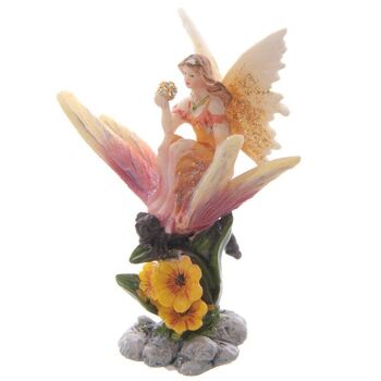 Papillon d'équitation fée fleur douce 10cm 4