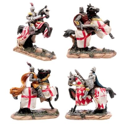 Battle Ready Knight on Horseback 10cm