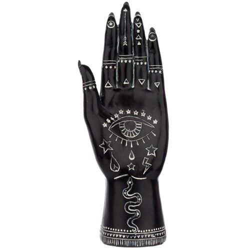 Black and White Mantric Hand Small