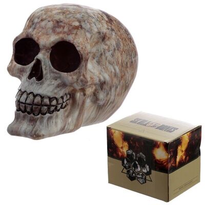 Marble Effect Skull Ornament