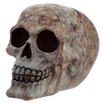 Ornement de crâne effet marbre 2