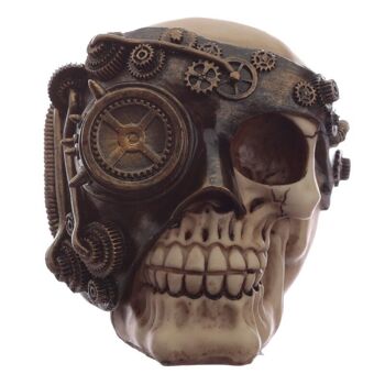 Ornement de tête de crâne steampunk 4
