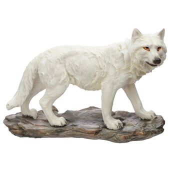 Protecteur du North Ghost Walker White Wolf Figurine 3