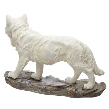 Protecteur du North Ghost Walker White Wolf Figurine 4